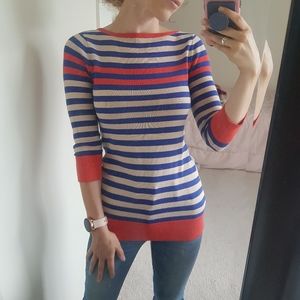 Trina Turk Stiped Crewneck Tunic